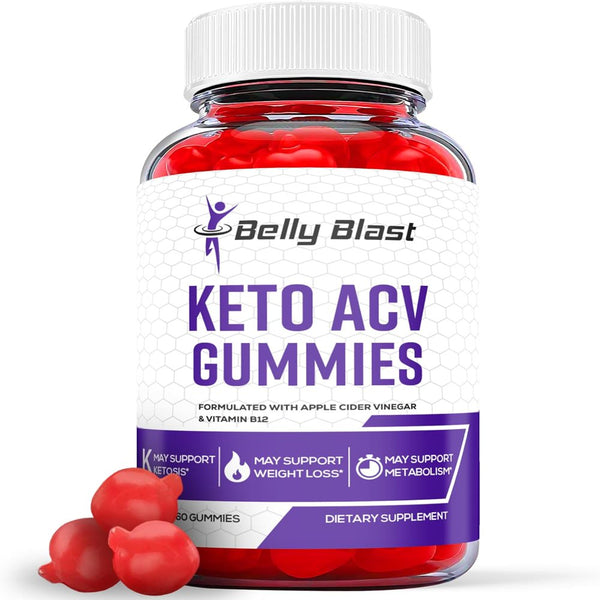 (1 Pack) Belly Blast Keto ACV Gummies - Apple Cider Vinegar Supplement for Weight Loss - Energy & Focus Boosting Dietary Supplements for Weight Management & Metabolism - Fat Burn - 60 Gummies