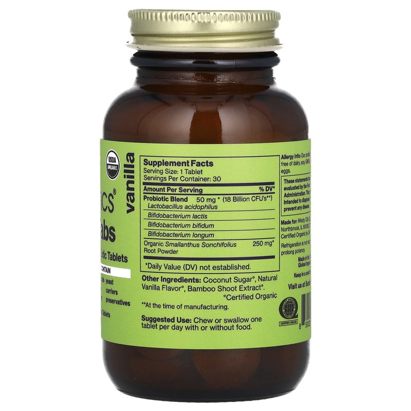 Sunbiotics - Potent Probiotics With Organic Yacon Root Prebiotics - 30