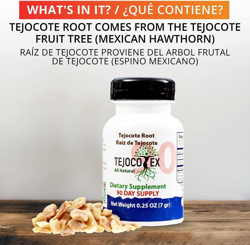 90 Day Raiz de Tejocote Root 100% Pure Authentic Mexican Root USA Compliant Packaging - 3 Month Supply