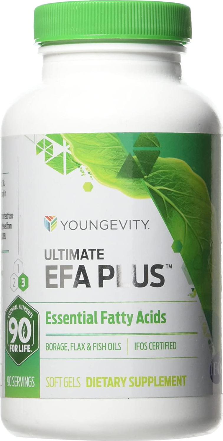 90 Softgels Ultimate EFA Plus Youngevity Fish Oil (Ships Worldwide)