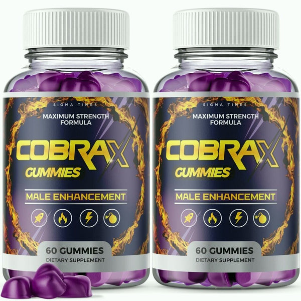 Cobrax Gummies Male Enhancement 60 Count Pack of 2