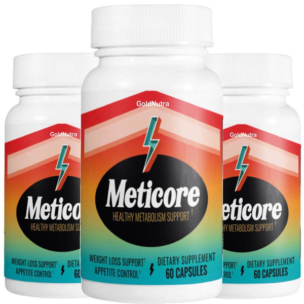 ( 3 Pack) Official Meticore Metabolism Diet Pills, for Weight Management- 180 Capsules, Keto Supplement, 30 Servings per Container
