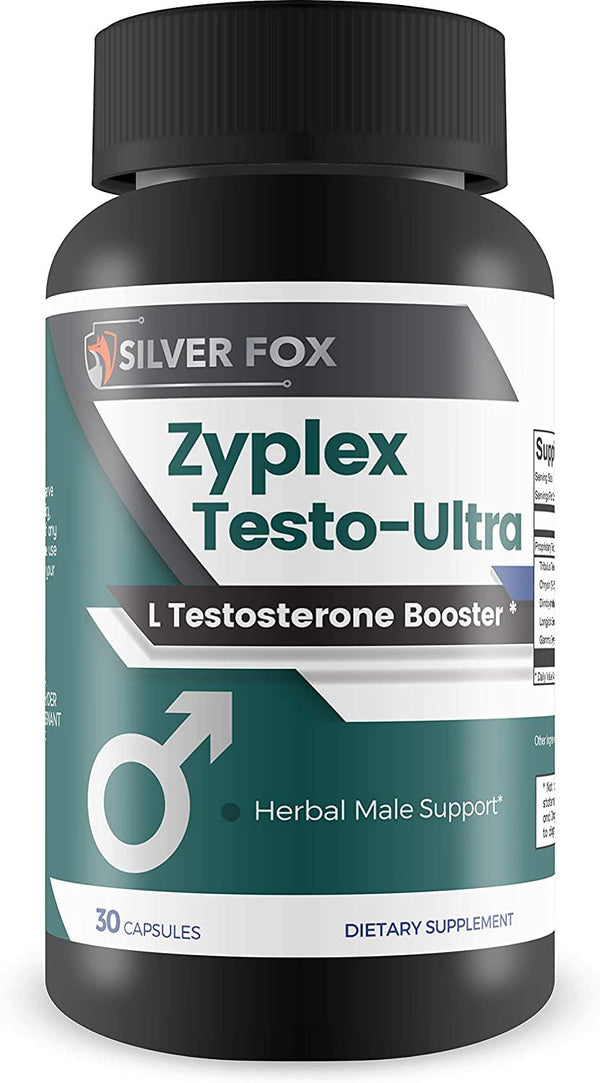 Zyplex Testo Ultra - L Testosterone Booster - Alpha Max Blend - Powerful, Pure, and Natural - Boost Male Energy, Strength, Focus, Performance and Stamina - 30 Servings