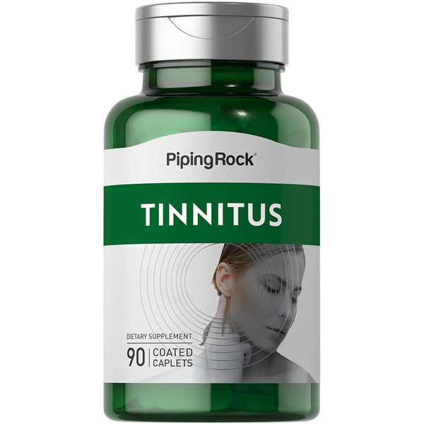 Tinnitus Relief | 90 Caplets | Ear Health Supplement | Vegetarian | by Piping Rock