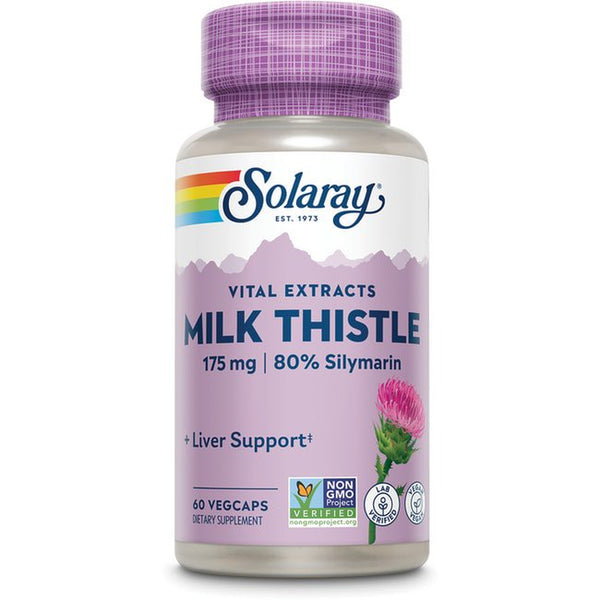 Solaray Milk Thistle Seed Extract 175Mg | Antioxidant Intended to Help Support a Normal, Healthy Liver | Non-Gmo & Vegan