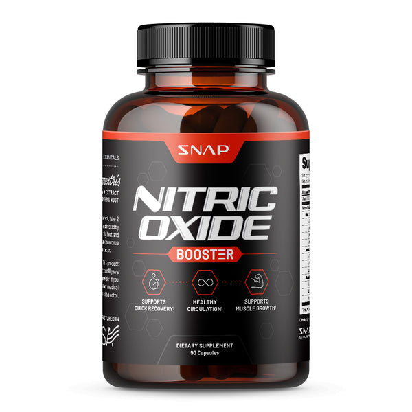 Snap Supplements Nitric Oxide Booster - Pre Workout, Muscle Builder, 90 Count