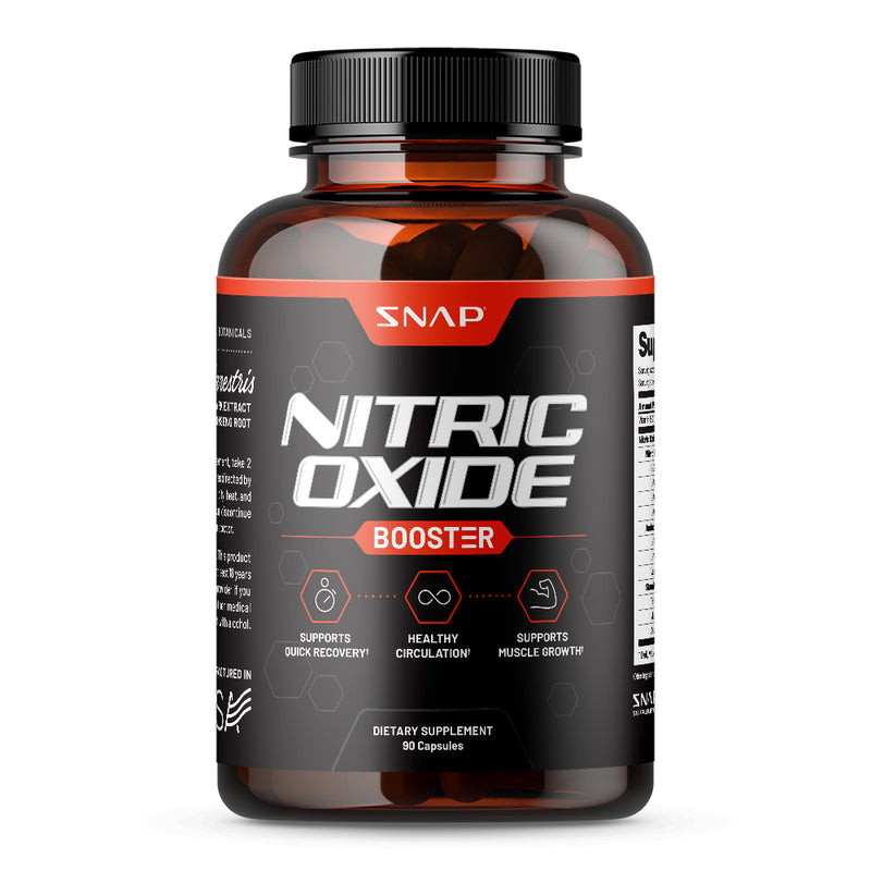 Snap Supplements Nitric Oxide Booster - Pre Workout, Muscle Builder, 90 Count