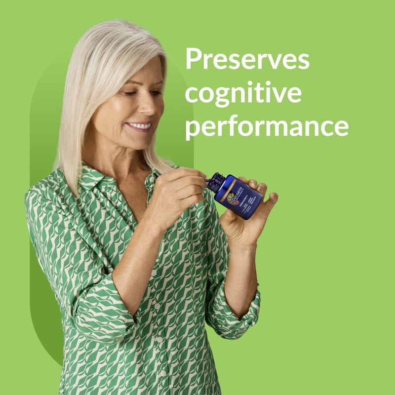 Cocoavia Memory+ Brain Supplement, 30 Day, 750 Mg Cocoa Flavanols, Memory & Brain Booster, Vegan, Plant Based, Gluten Free, 90 Capsules