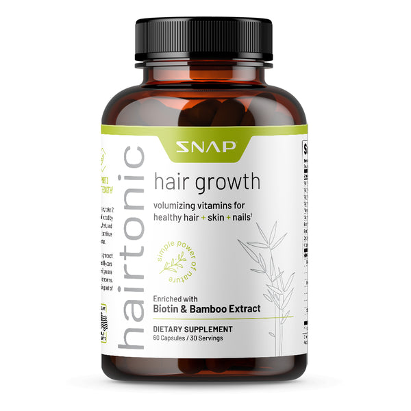 Extra Strength Women Hair Growth Pills Snap Supplements - Biotin 5000 Mcg, Hydrolyzed Healthy Hair, Skin & Nail Vitamins, Faster Growth, Prevent Hair Loss - 60 Capsules