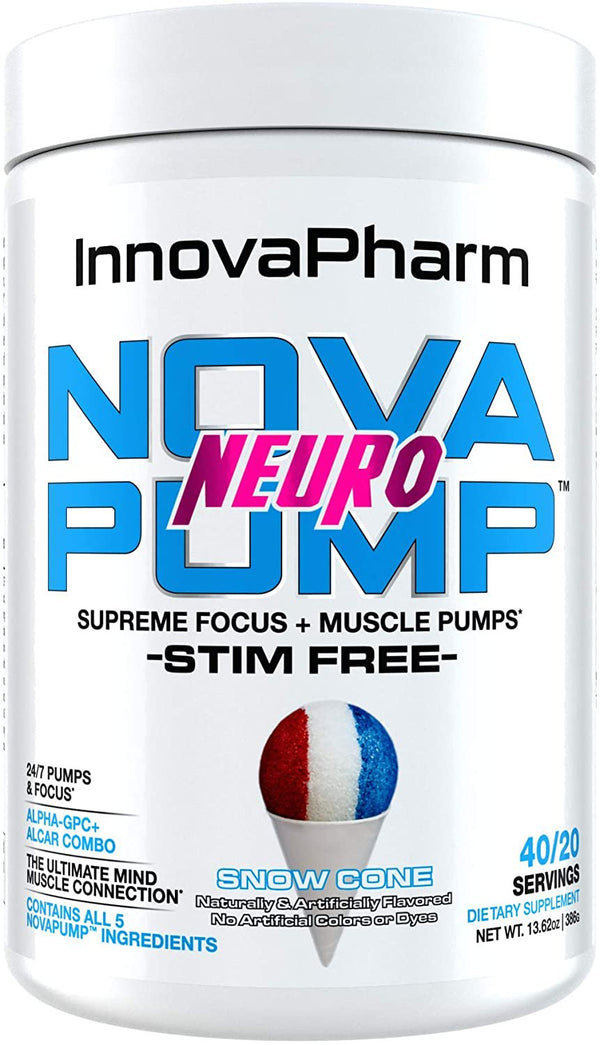 Innovapharm Novapump Neuro Snow Cone Supreme Focus and Nitric Oxide Preworkout