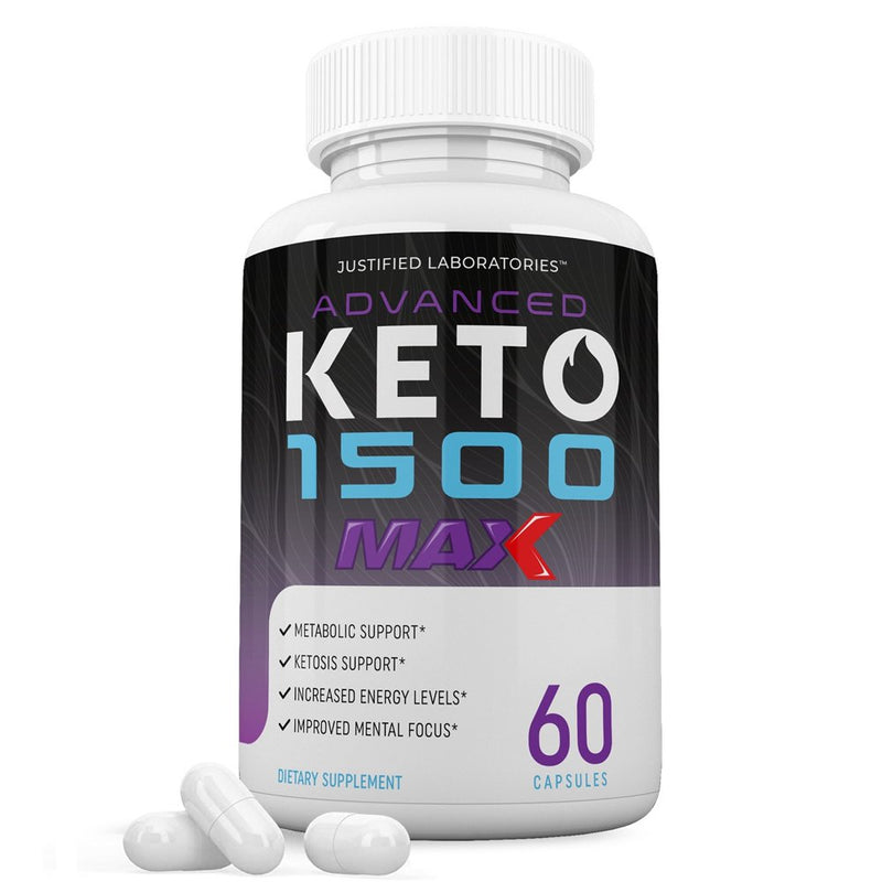 (2 Pack) Advanced Keto 1500 Max 1200MG Pills Advanced Ketogenic Supplement Real Exogenous Ketones Ketosis Support for Men Women 120 Capsules