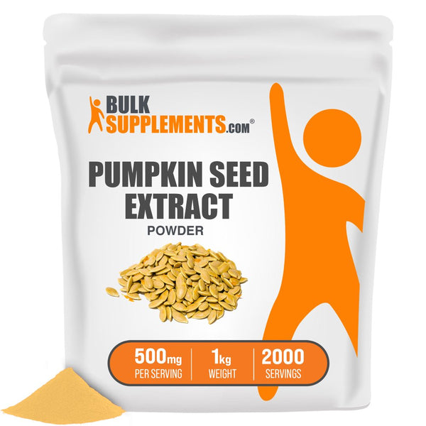 Bulksupplements.Com Pumpkin Seed Extract Powder - Bladder Control - Prostate Supplements for Men - Pumpkin Powder - Prostate Support (1 Kilogram - 2.2 Lbs)