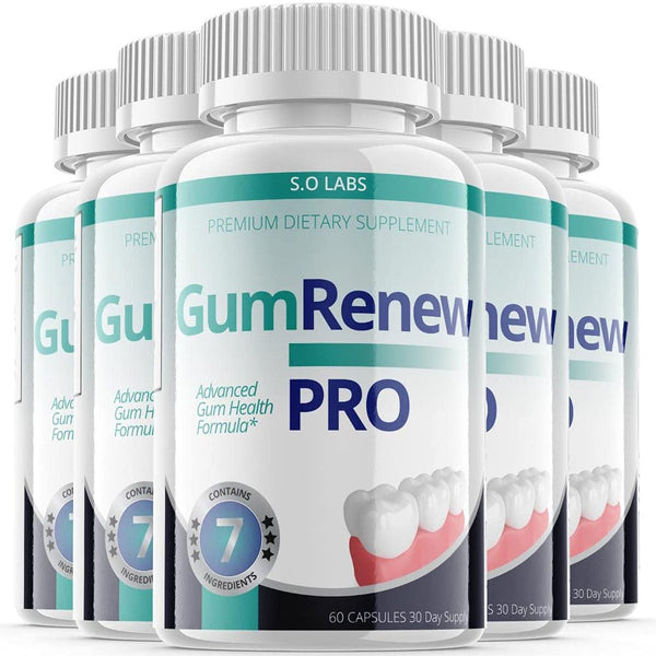 Gum Renew Pro Pills for Teeth - Probiotics Unisex Advanced Health Formula Renewal for Gums and Teeth (5 Pack)