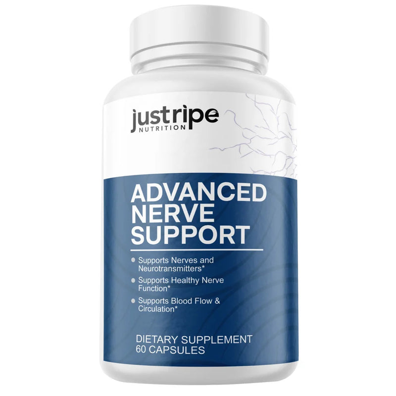 12 Pack Advanced Nerve Support by Just Ripe- 60 Capsules