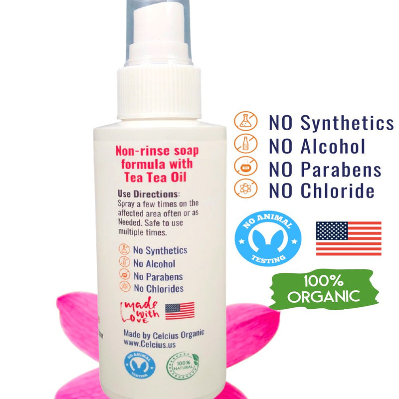 Organic Life Feminine Hygiene, Yeast Infection and Vaginal Anti-Itch Deodorizer Spray, 4 Fl Oz