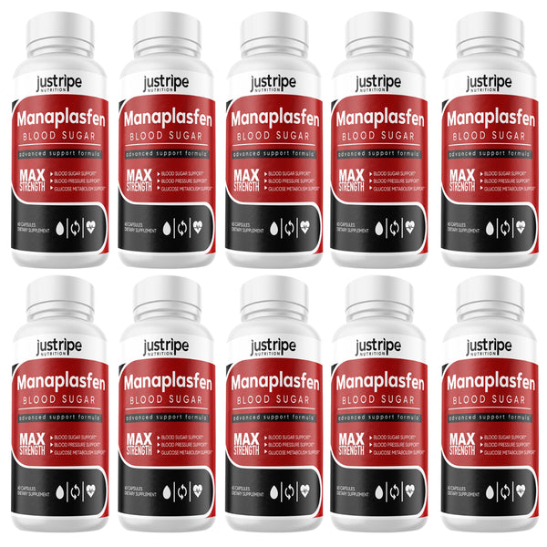 10 Pack Manaplasfen- Blood Sugar Capsules for Advanced Support