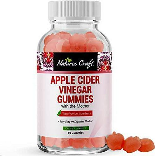 ACV Apple Cider Vinegar Gummies - Natural Energy Supplement ACV Gummy with Mother for Body Cleanse Immune Support and Gut Health - Apple Cider Vinegar with The Mother