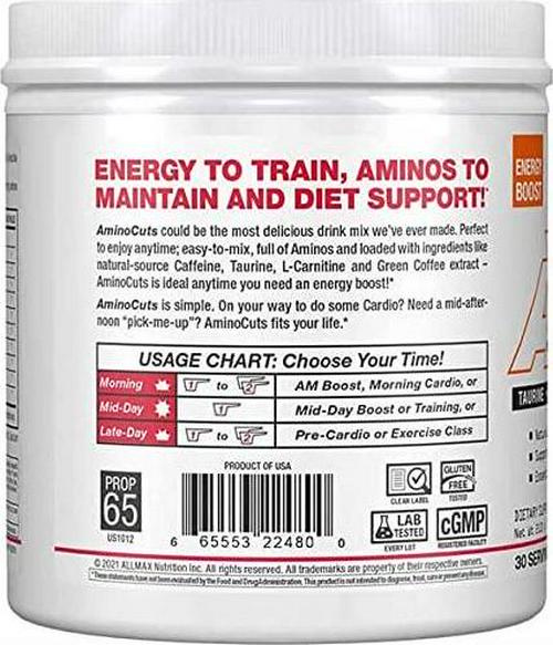 ALLMAX Nutrition AMINOCUTS (ACUTS), Amino-Charged Energy Drink (Goji Berry Martini)