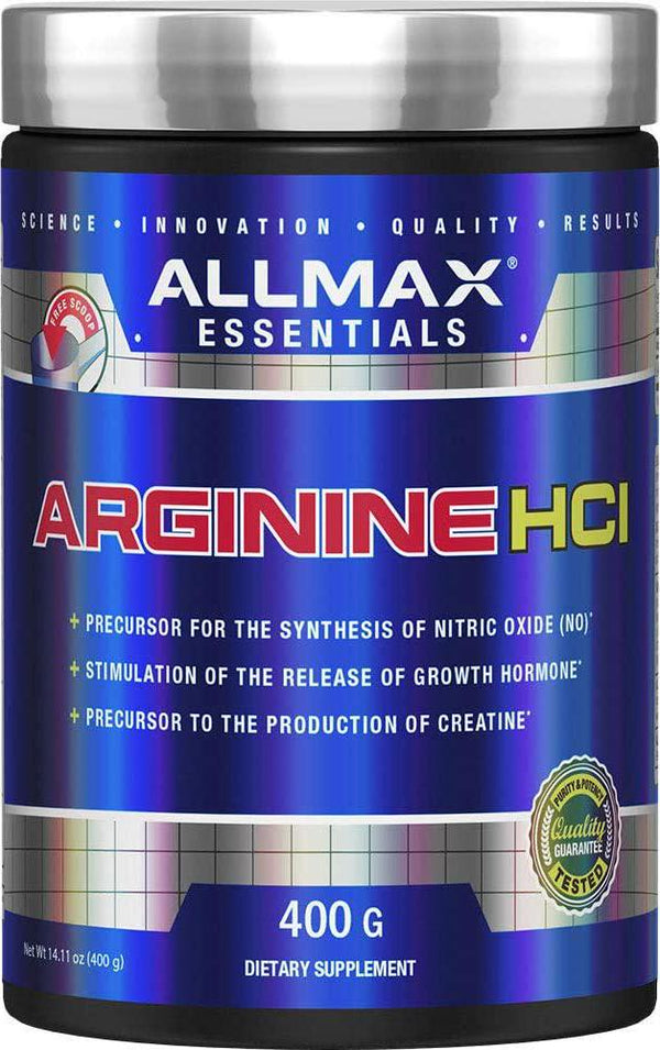 ALLMAX Nutrition Arginine, L - Arginine Powder for Men and Women, Provides Cardiovascular Support and Muscle Growth, Helps Improve Synthesis of Nitric Oxide and Blood Flow, 400 grams