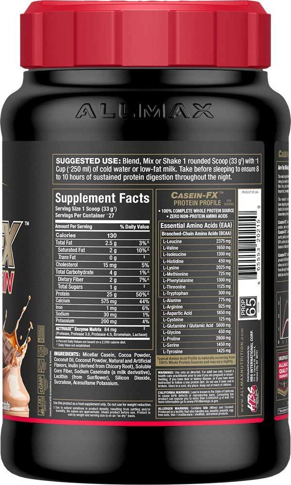ALLMAX Nutrition - CaseinFX - 100% Casein Micellar Protein - Chocolate - 2 Pound