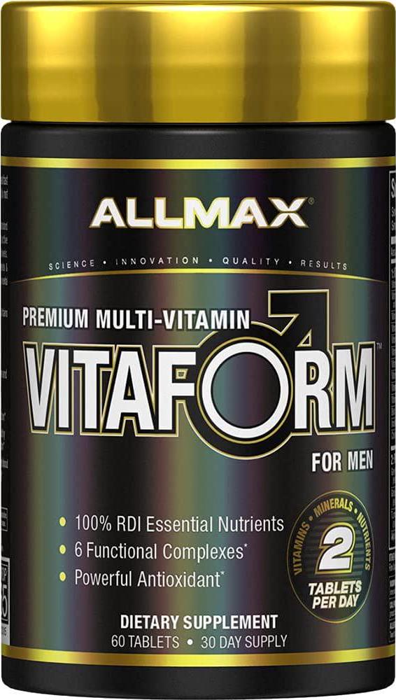 ALLMAX Nutrition Premium Vitaform, Performance Vitamin for Men, 60 Tablets