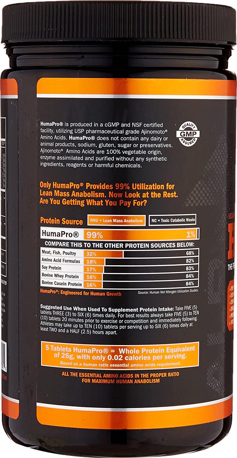 ALR Industries Humapro Tabs, Protein Matrix Formulated for Humans, Waste Less. Gain Lean Muscle, 1087mg, 450 Tabs