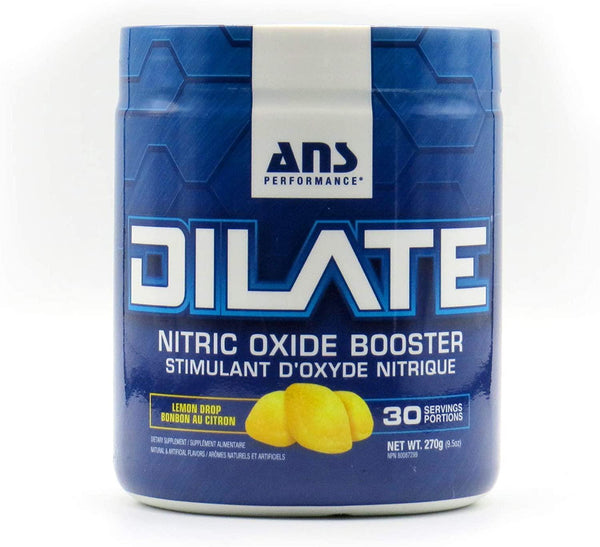 ANS Performance DILATE V2 - Nitric Oxide Pre Workout Supplement (30 Servings, 9.5 oz) - Stimulant and Caffeine Free, Strength and Pump Booster | Increases Blood Flow to Muscles for Vascularity and Growth