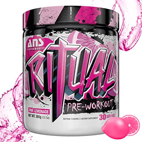 ANS Performance Ritual Pre Workout (30 Servings, 12.7 oz) - Complete Preworkout Formula - Energy, Focus, and Strength - Clinically Dosed - Increase Power Output and Workout Volume - Endurance and Stamina