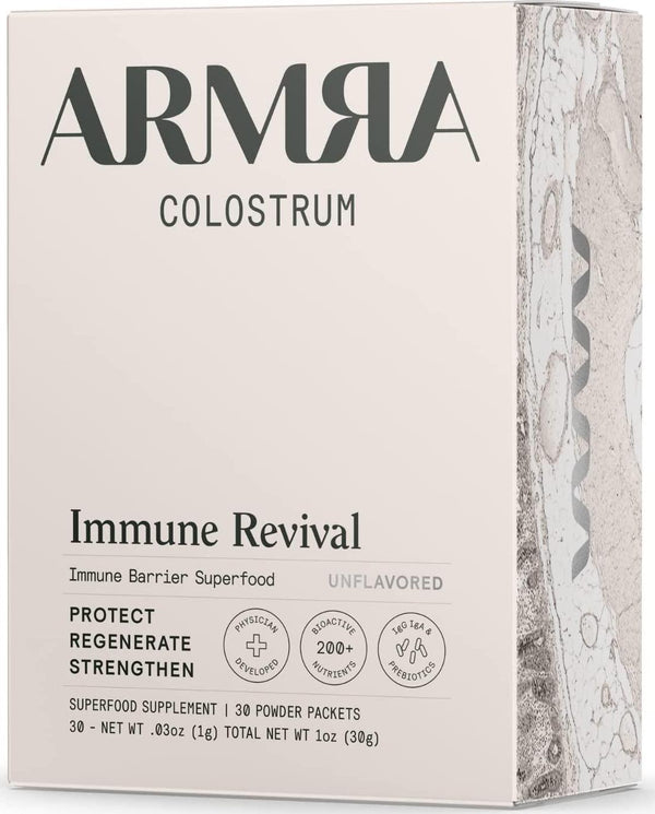 ARMRA - Original Flavorless - Nature&#039;s Complete Immune Superfood with Bovine Colostrum | 30 Packets | Promotes Immune, Gut, Metabolic Health | Rich in Nutrients | No Additives, Non-GMO, Gluten Free