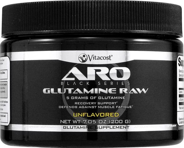 ARO-Vitacost Black Series Glutamine Raw Unflavored - 5 Grams - 7.05 oz (200 g)