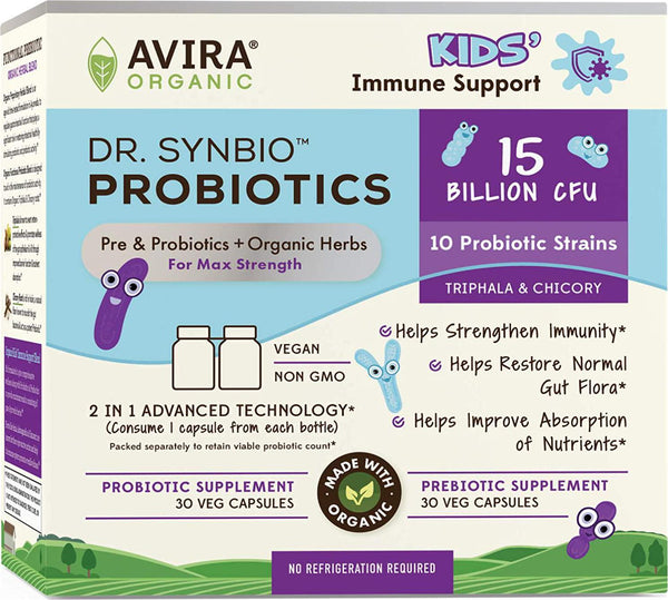AVIRA ORGANICS Avira Organics Probiotics - Kids Immune Support, 60 Count