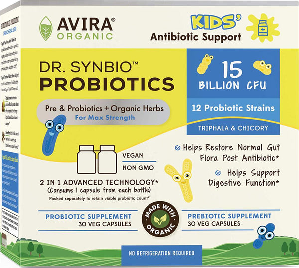AVIRA ORGANICS Avira Organics Probiotics - Kids Antibiotic Support, 60 Count