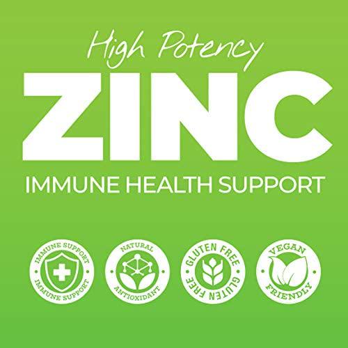 About Time High Potency Zinc Immune Health Support (50mg per Serving) - 60 Capsules
