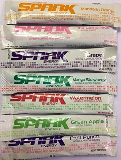 Advocare Spark - Variety Pack - SEVEN Single Serving Sample Stick Packs