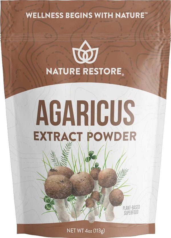 Agaricus Blazei Murill Extract Mushroom Powder, 4 Ounces, 40% Polysaccharides, Non GMO, Gluten Free