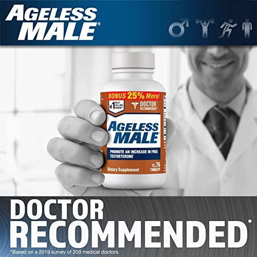 Ageless Male Free Testosterone Booster and Super Beta Prostate Supplement for Men - Boost Free Testosterone and Reduce Frequent Nighttime Bathroom Trips with Science-Based Formulas