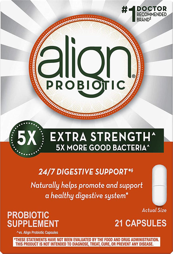 Align Extra Strength Daily Probiotic Supplement, Probiotics Supplement, 21 Capsules (Packaging May Vary)