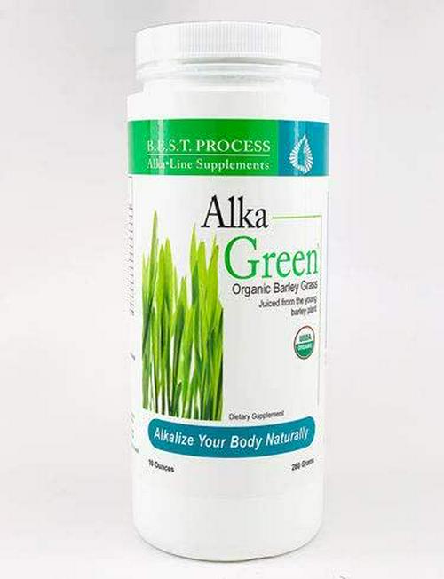 Alka•Green Powder — Morter HealthSystem Best Process Alkaline — Nutrient Dense Organic Barley Grass Supplement — Natural Source of Enzymes and Amino Acids