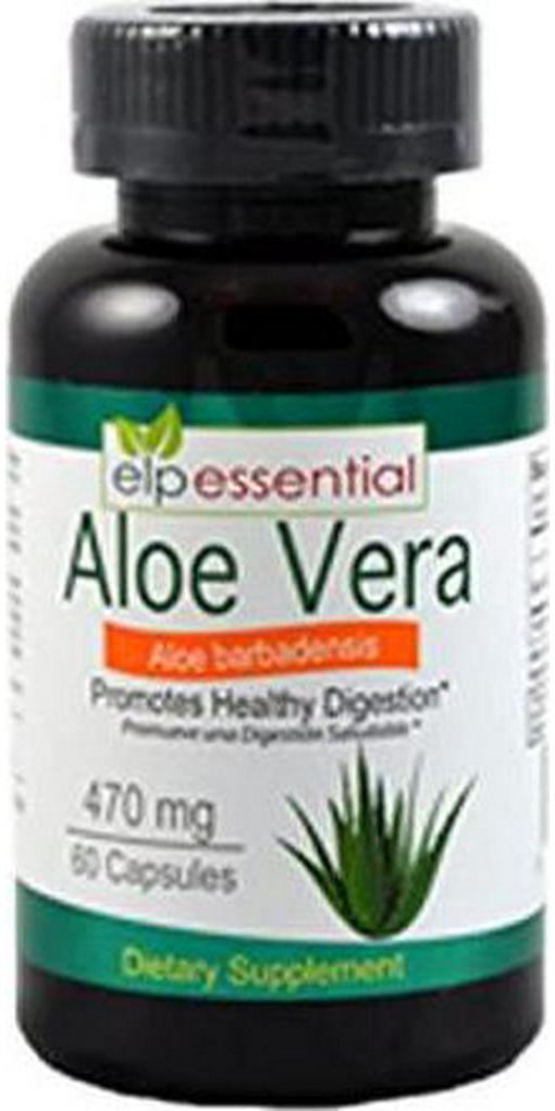 Aloe Vera Capsules Promotes Healthy Digestion 470mg 60 Capsules