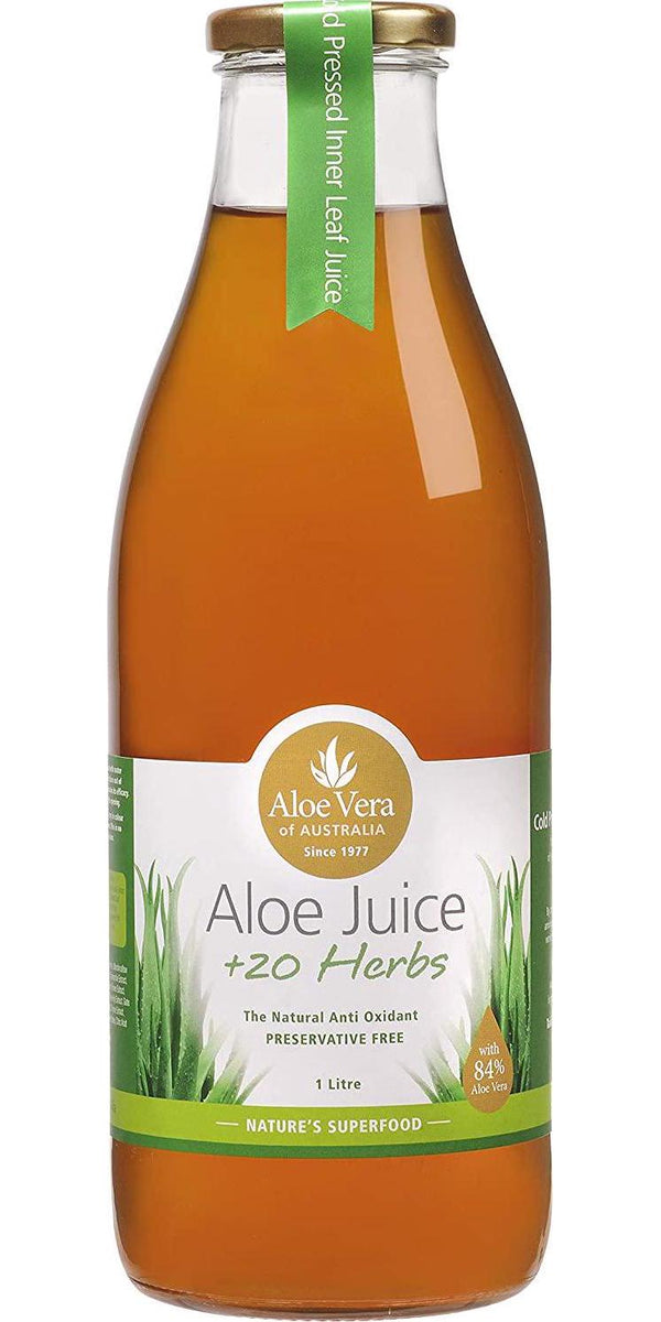 Aloe Vera of Australia Plus 20 Herbs Aloe Vera Juice, 1L