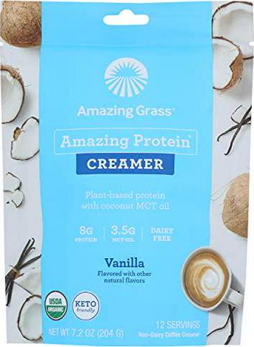 Amazing Grass Organic Vanilla Amazing Protein Creamer, 7.2 OZ