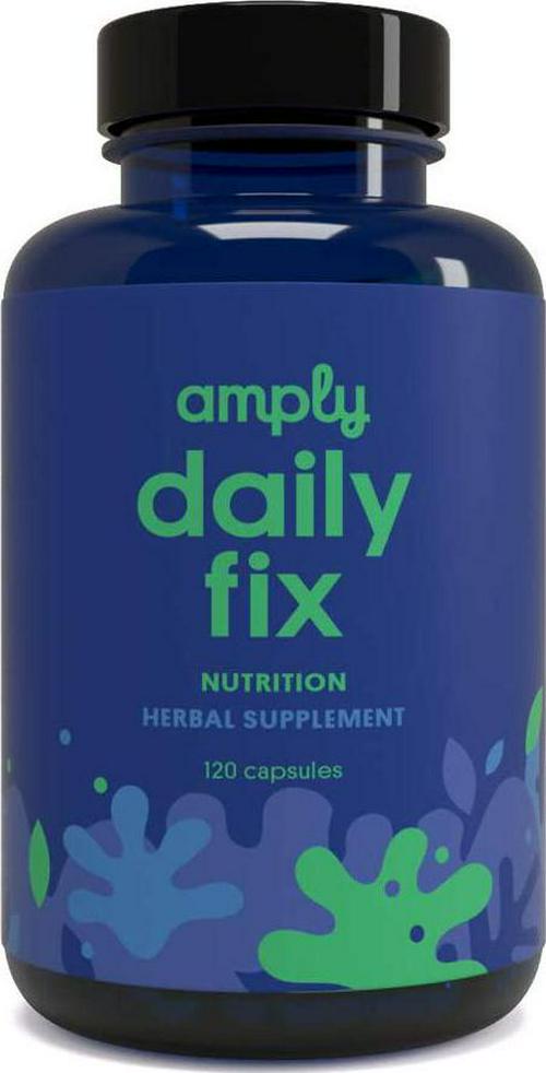 Amply Blends | Daily Fix | Herbal Supplement | Nutritional Support Capsules | 120-Count
