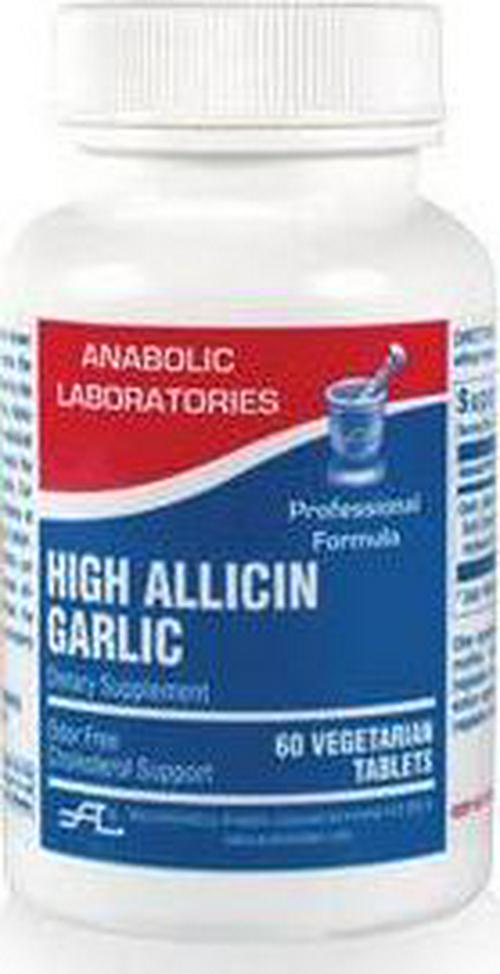 Anabolic Laboratories, Garlic 500mg, 60 Caps, High Allicin Garlic, Odor Free,