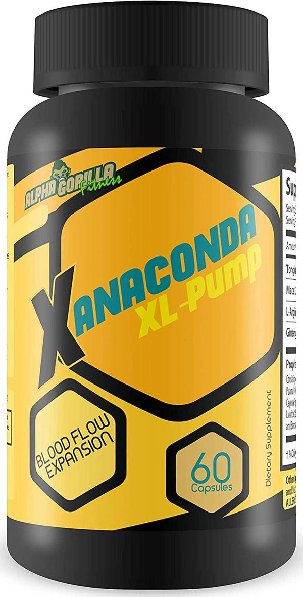 Anaconda XL Pump - Blood Flow Expansion - Explosive Male Support - Blood Flow Male Performance - PreActivity Performance Enhancer for Workouts and More - Increase Blood Flow to all of your vital areas