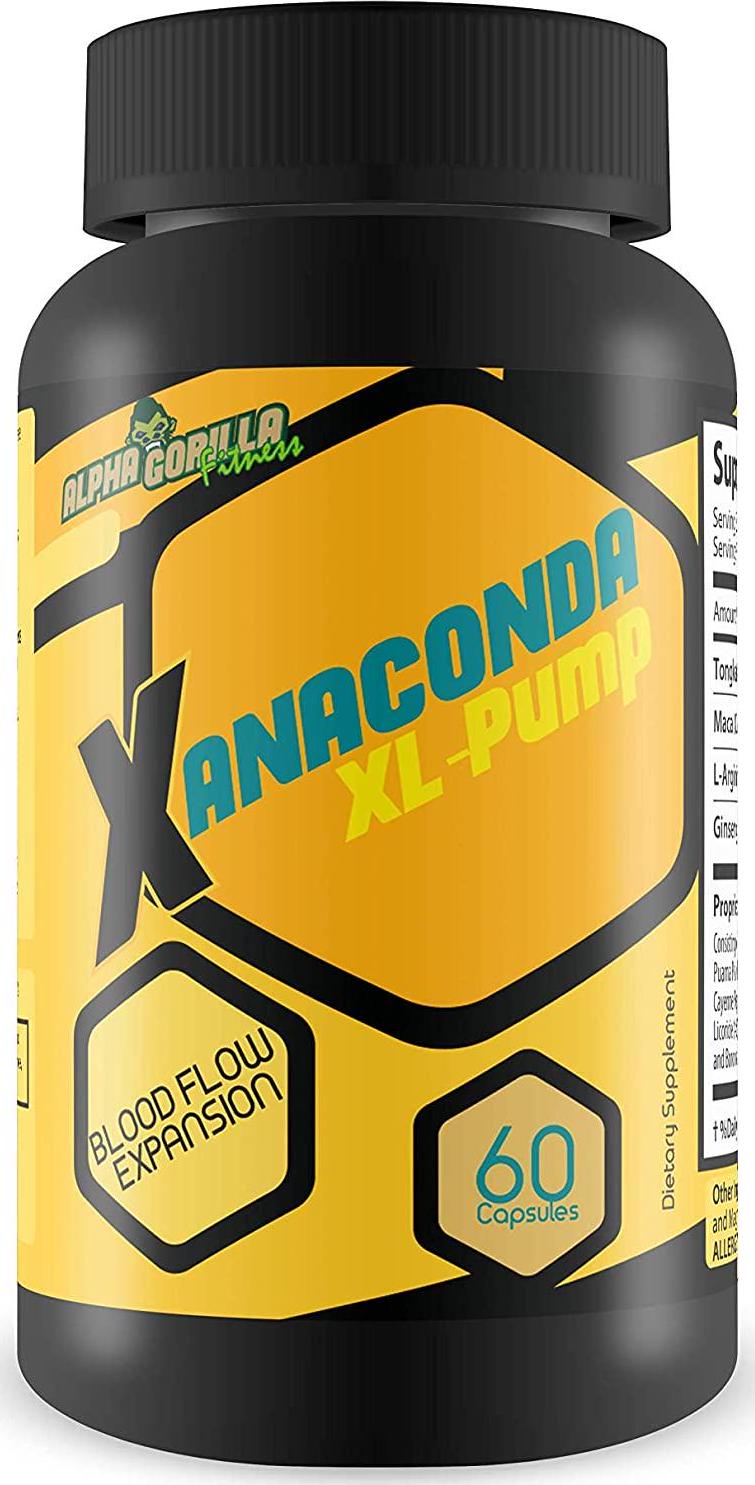 Anaconda XL Pump - Blood Flow Expansion - Explosive Male Support - Blood Flow Male Performance - PreActivity Performance Enhancer for Workouts and More - Increase Blood Flow to all of your vital areas