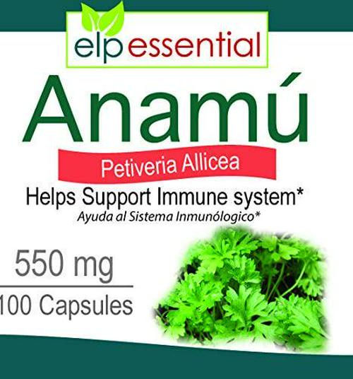 Anamu 100 Capsules 550 mg Petiveria Allicea