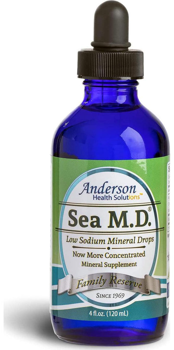 Anderson's Sea M.D. Concentrated Mineral Drops, Ionic Magnesium Supplement, Full Spectrum Trace Minerals, 4 Ounce
