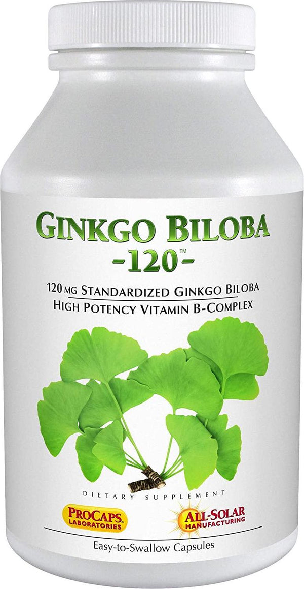 Andrew Lessman Ginkgo Biloba 120-120 Capsules – Standardized Extract to Maintain Flow of Oxygen and Nutrients to Fuel The Brain. Supports Brain, Memory and Cognitive Function. No Additives