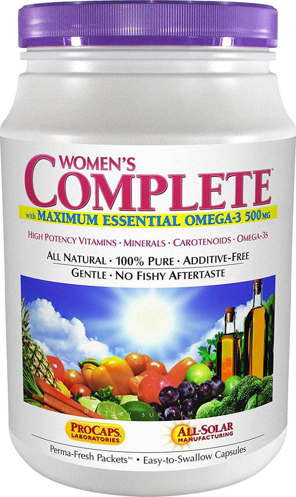 Andrew Lessman Multivitamin - Women's Complete with Maximum Essential Omega-3 500 mg 120 Packets – 30+ High Potencies of All Nutrients, Essential Vitamins, Minerals and Carotenoids. No Additives