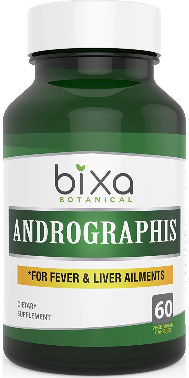 Andrographis Extract 20% Andrographolide 60 Veg Capsules (450mg) | Natural Liver Tonic (Kalmegh Extract) | Herbal Supplement for Healthy Immunity | Bixa Botanical